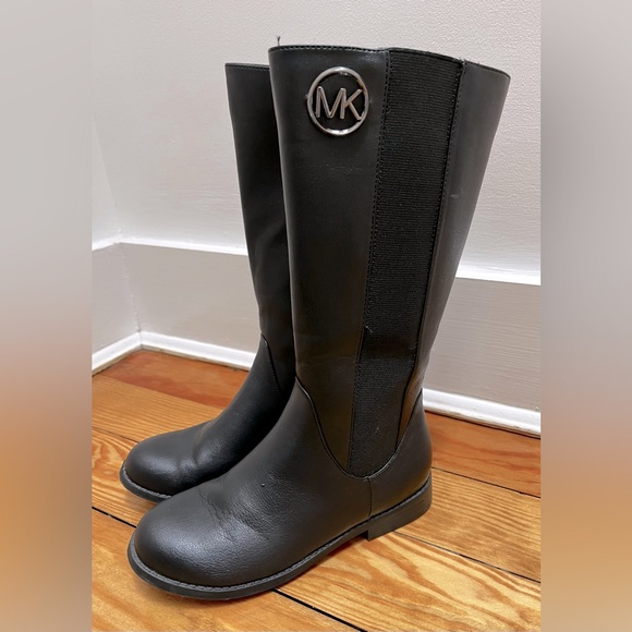 MICHAEL KORS BOOTS EMMA LIBERTY BLACK FOR GIRLS Size 2 - Picture 10 of 11